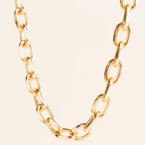 Chain linker Necklace, Dorado