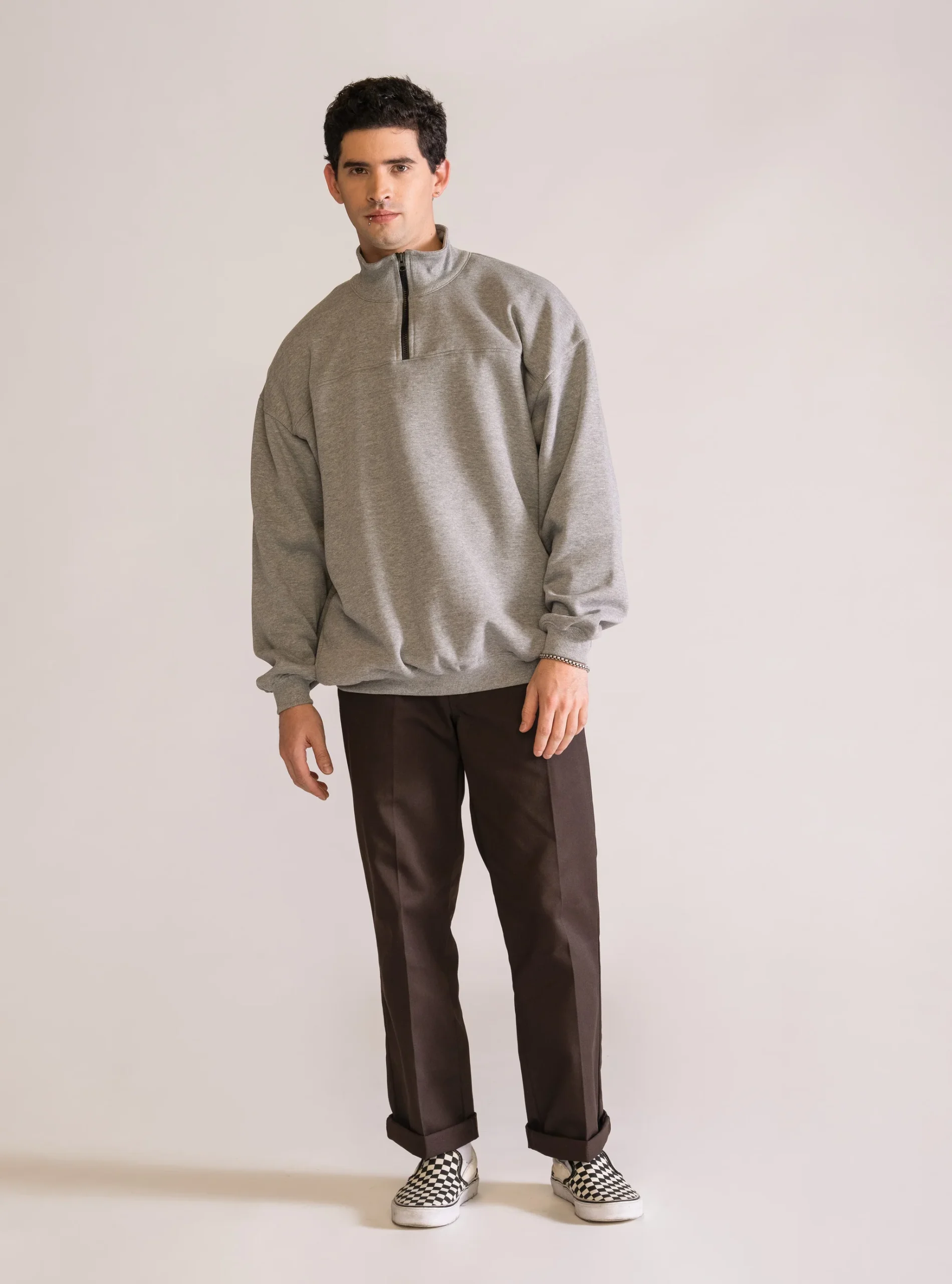 Hard Life Sudadero, Gris Claro - Imagen 5