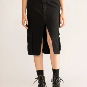 Say My Name Cargo Skirt, Negro