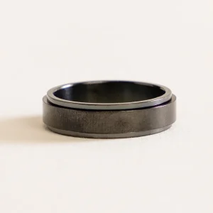 Rotate Freely Spinning Ring, Negro