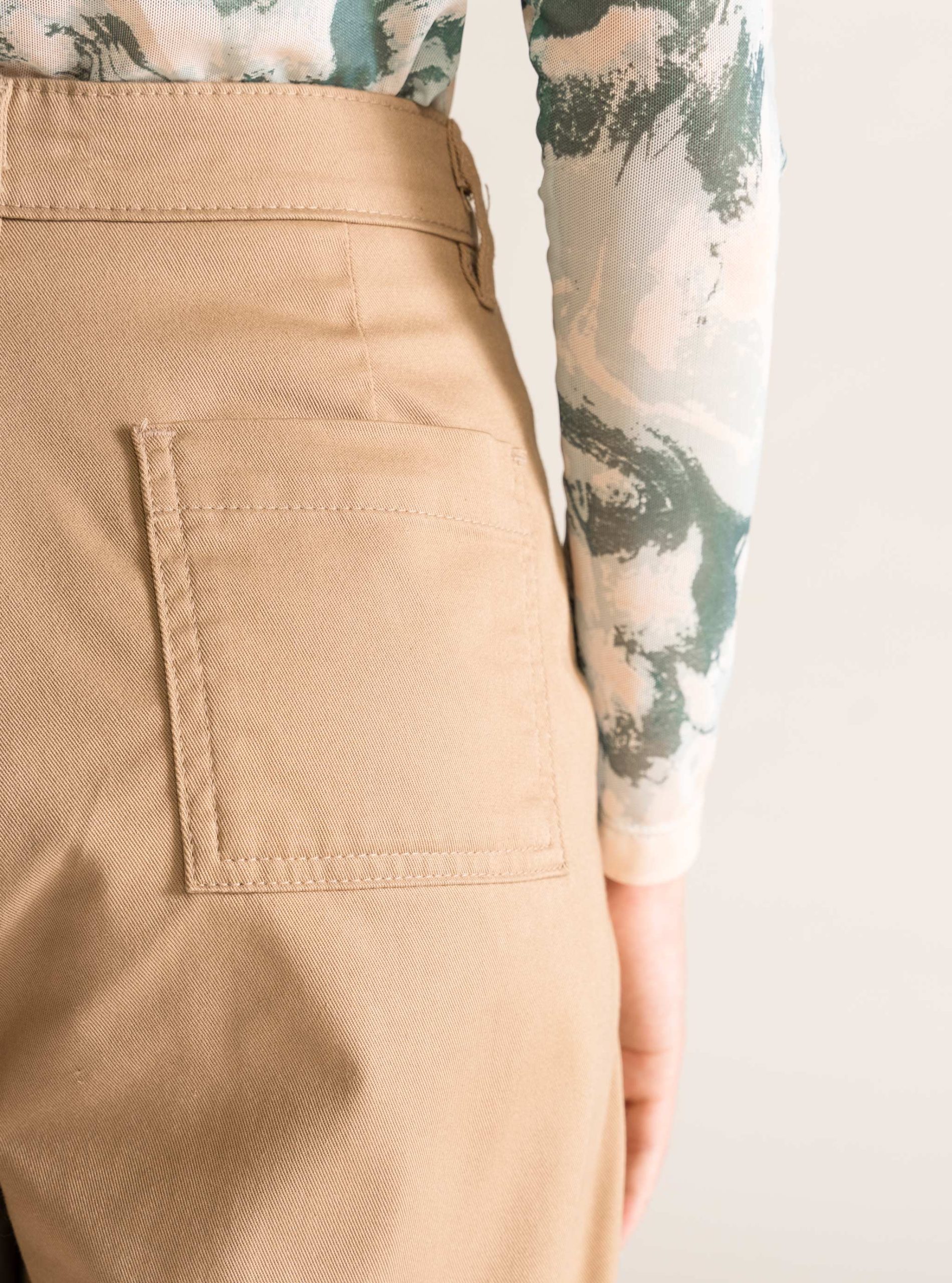 So Fetch Wide Leg Cargo Pants, Kaky - Imagen 6