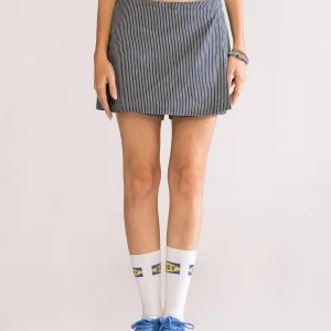 Think About Me Falda Short, Azul Claro