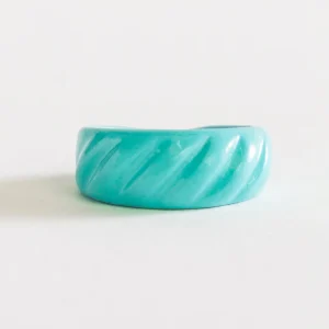 Wavey Baby Ring, Aqua
