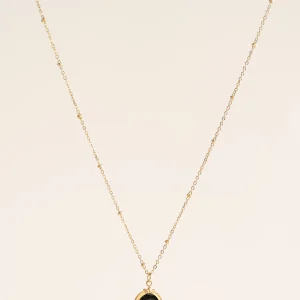 Pointed Star Necklace, Dorado