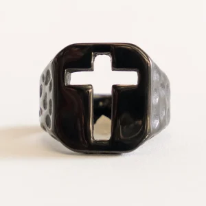 Unique Shape Ring, Negro