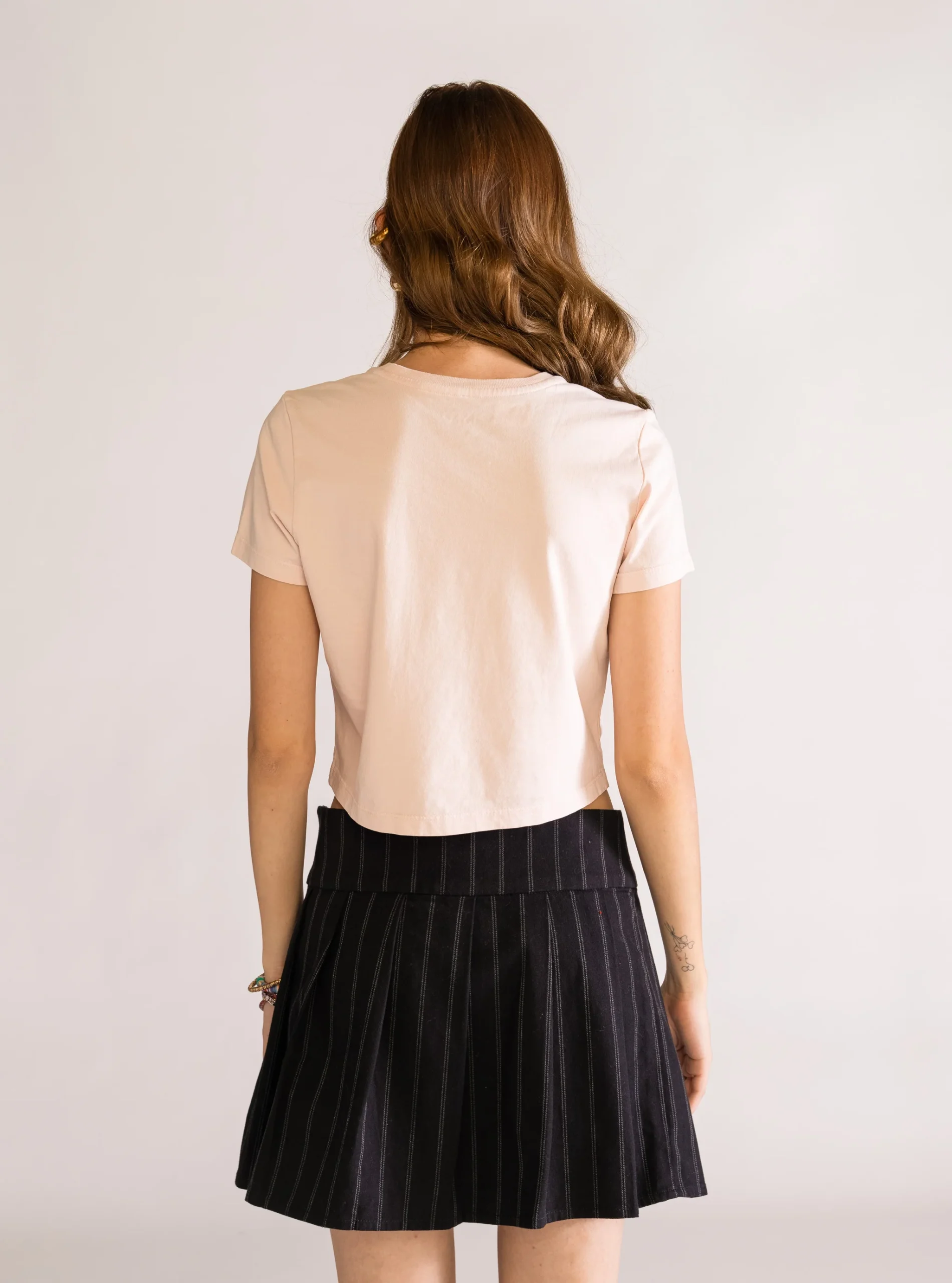 Punk Feelings Cropped Playera, Rosado Claro - Imagen 3