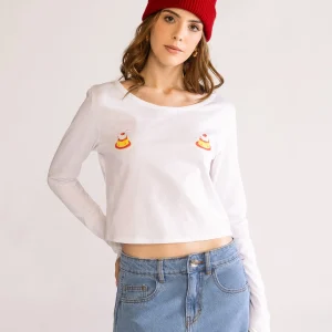 A Little Something Sweet Baby Playera, Blanco