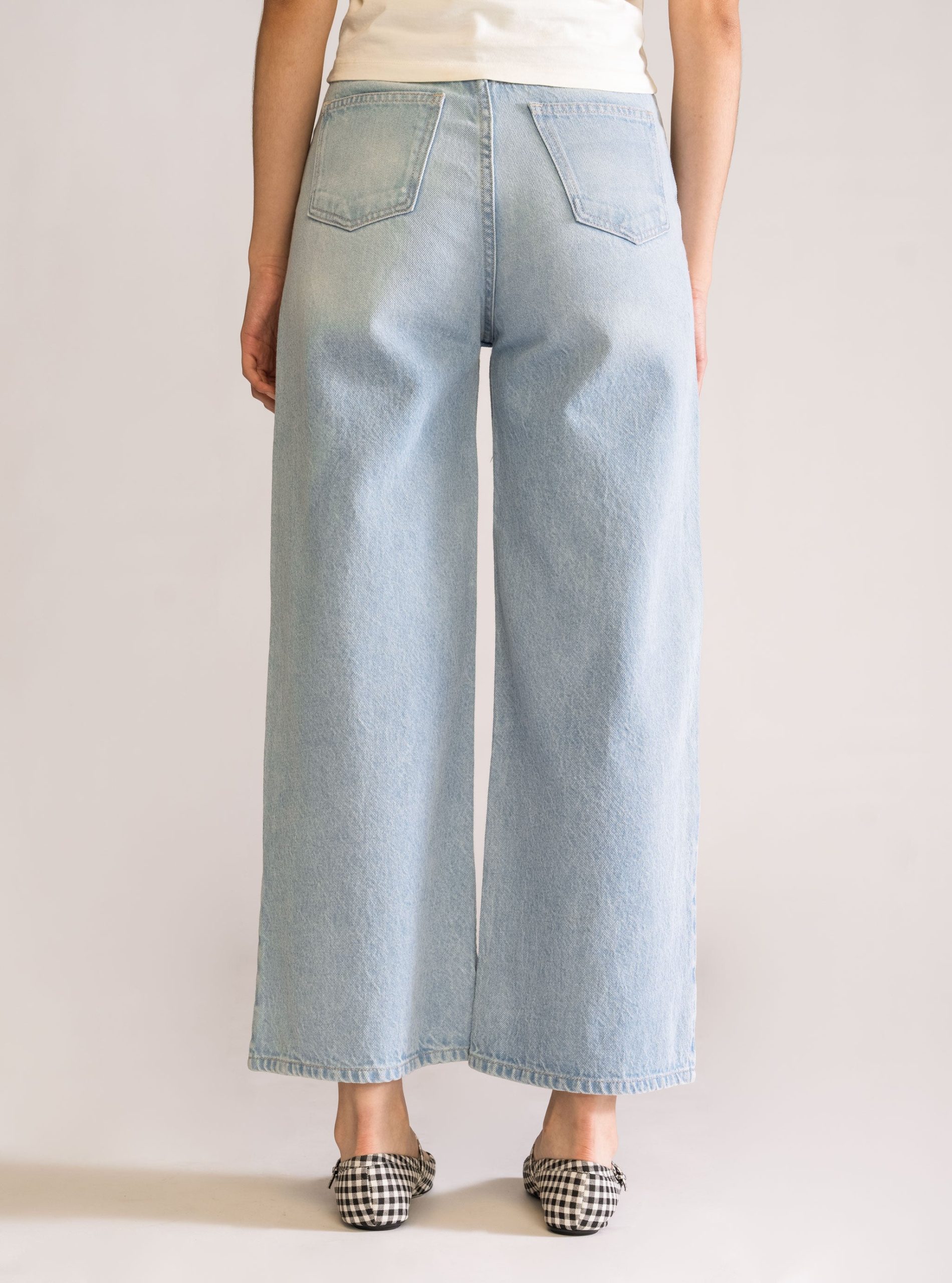 Nobody's Wide Leg Jeans, Celeste - Imagen 3