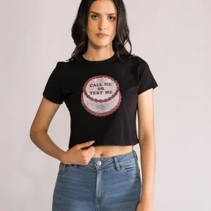 Sweet Text Baby Playera, Negro