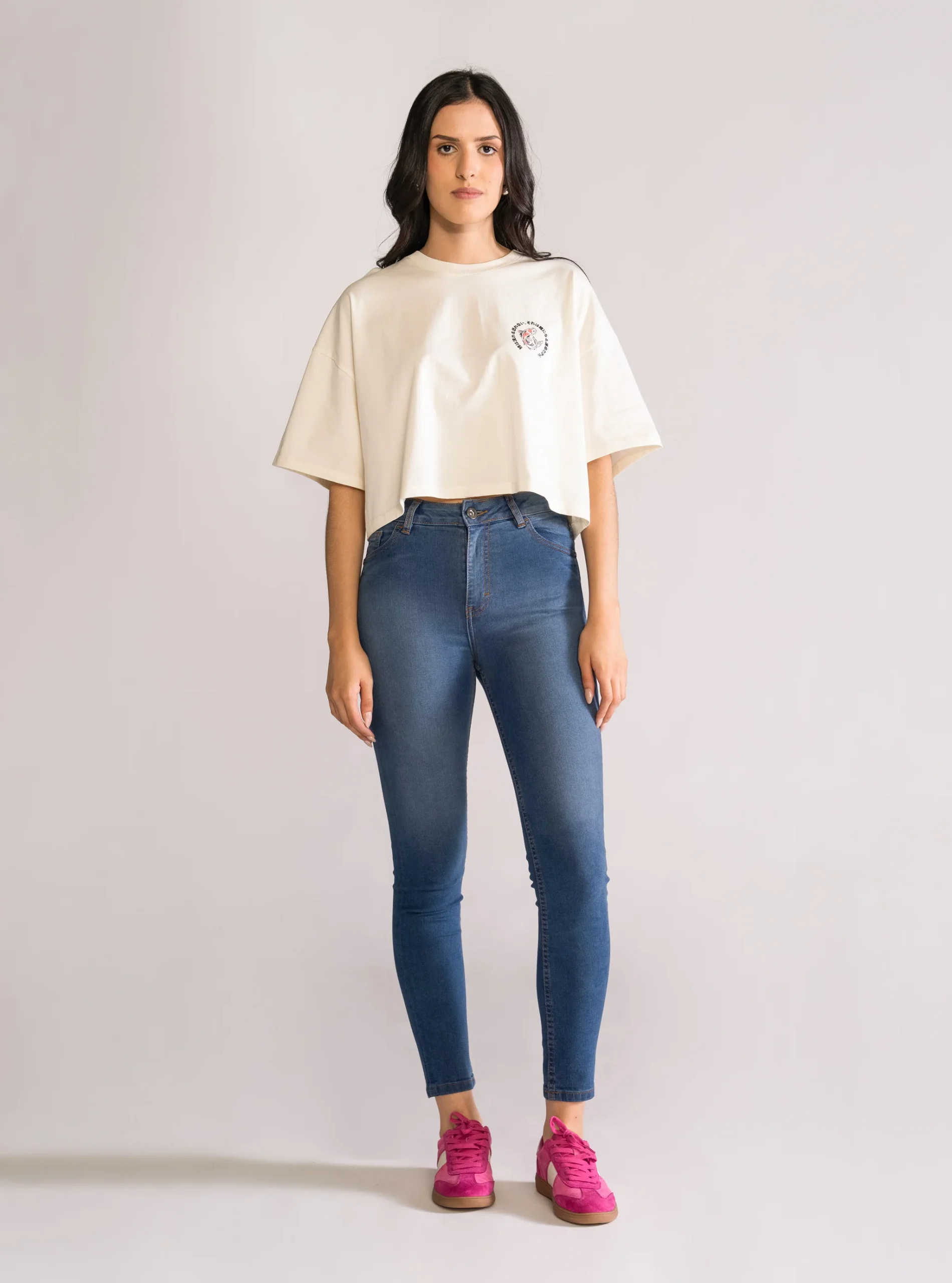 Balance Cropped Playera, Crema - Imagen 5