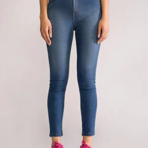 Slip Away Skinny Jeans, Azul Marino