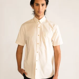 Harmony Button-Up Shirt, Beige