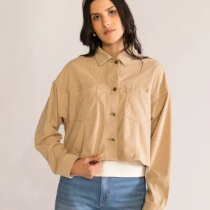 Espresso Corduroy Chumpa, Beige