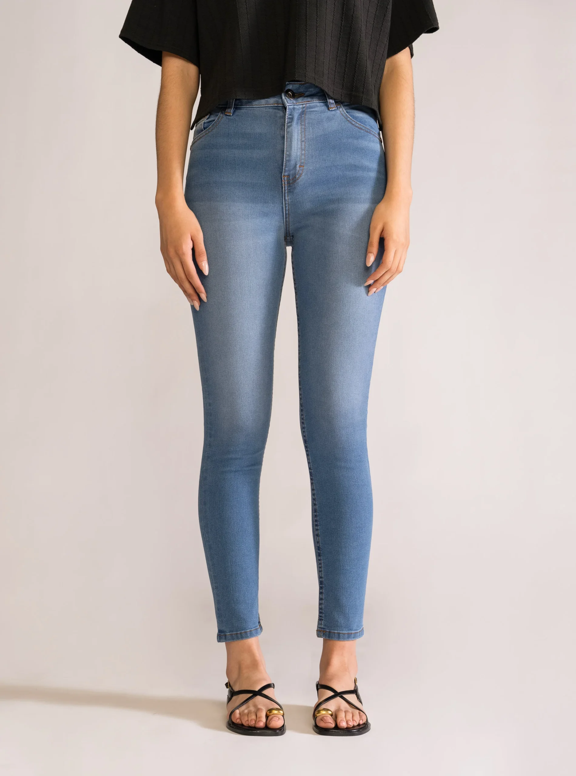 Slip Away Skinny Jeans, Azul Claro