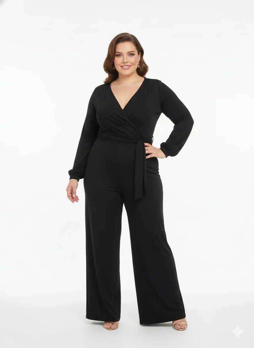 Enterizo largo plus size tendencia