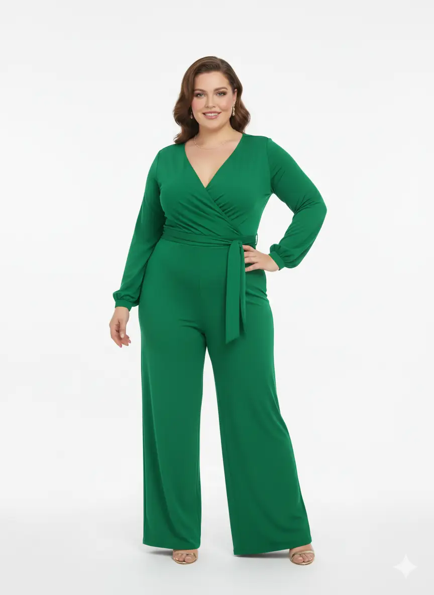Enterizo largo plus size tendencia - Imagen 3