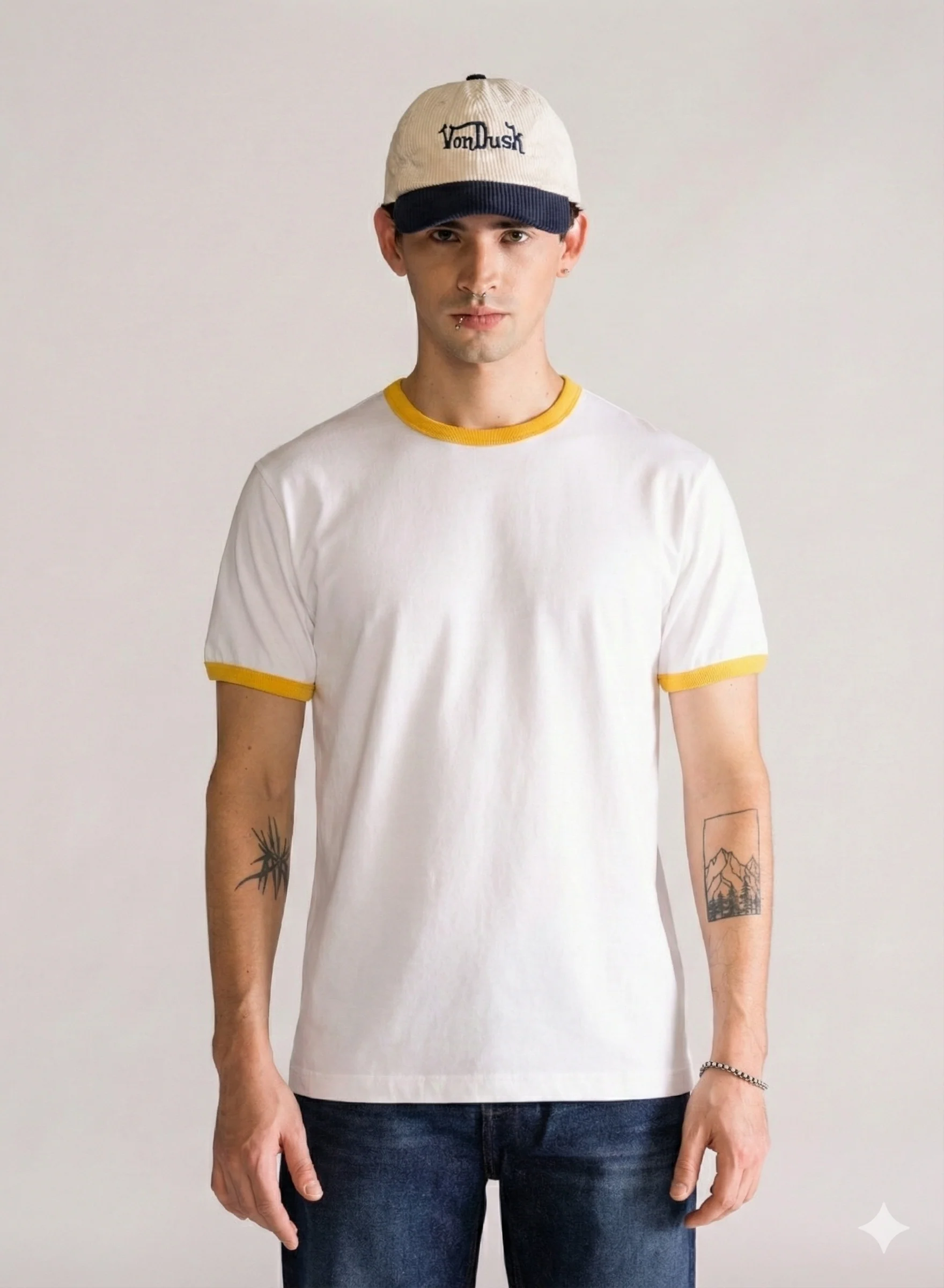 Infamous Fall Playera, Mostaza