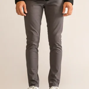 Classic Skinny Pants, Gris Obscuro