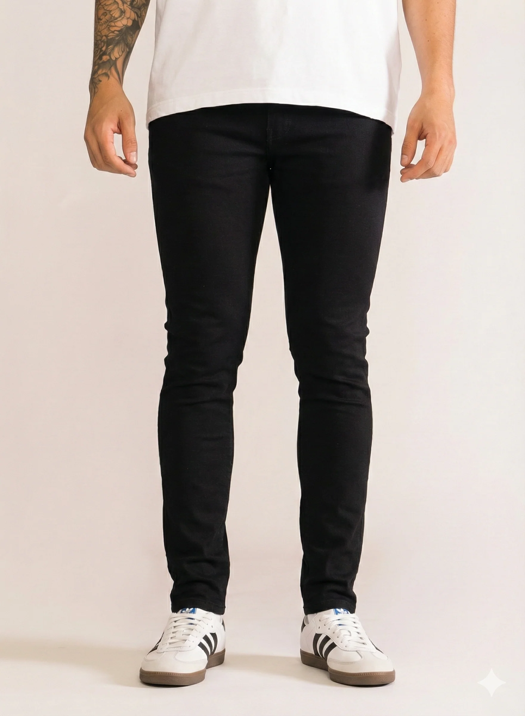 Basic Skinny Jeans, Negro