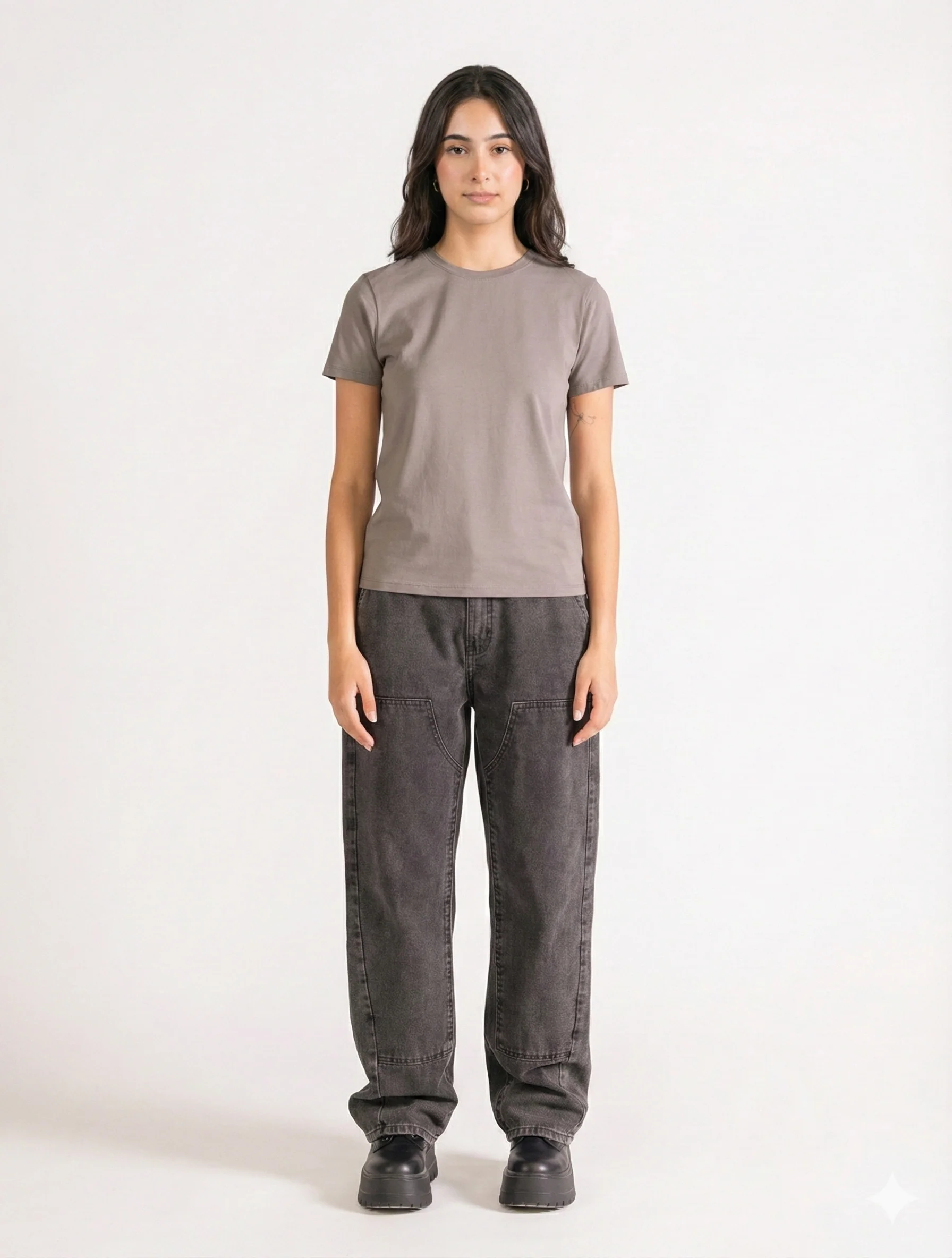 Basic Premium Tee, Gris Obscuro - Imagen 5