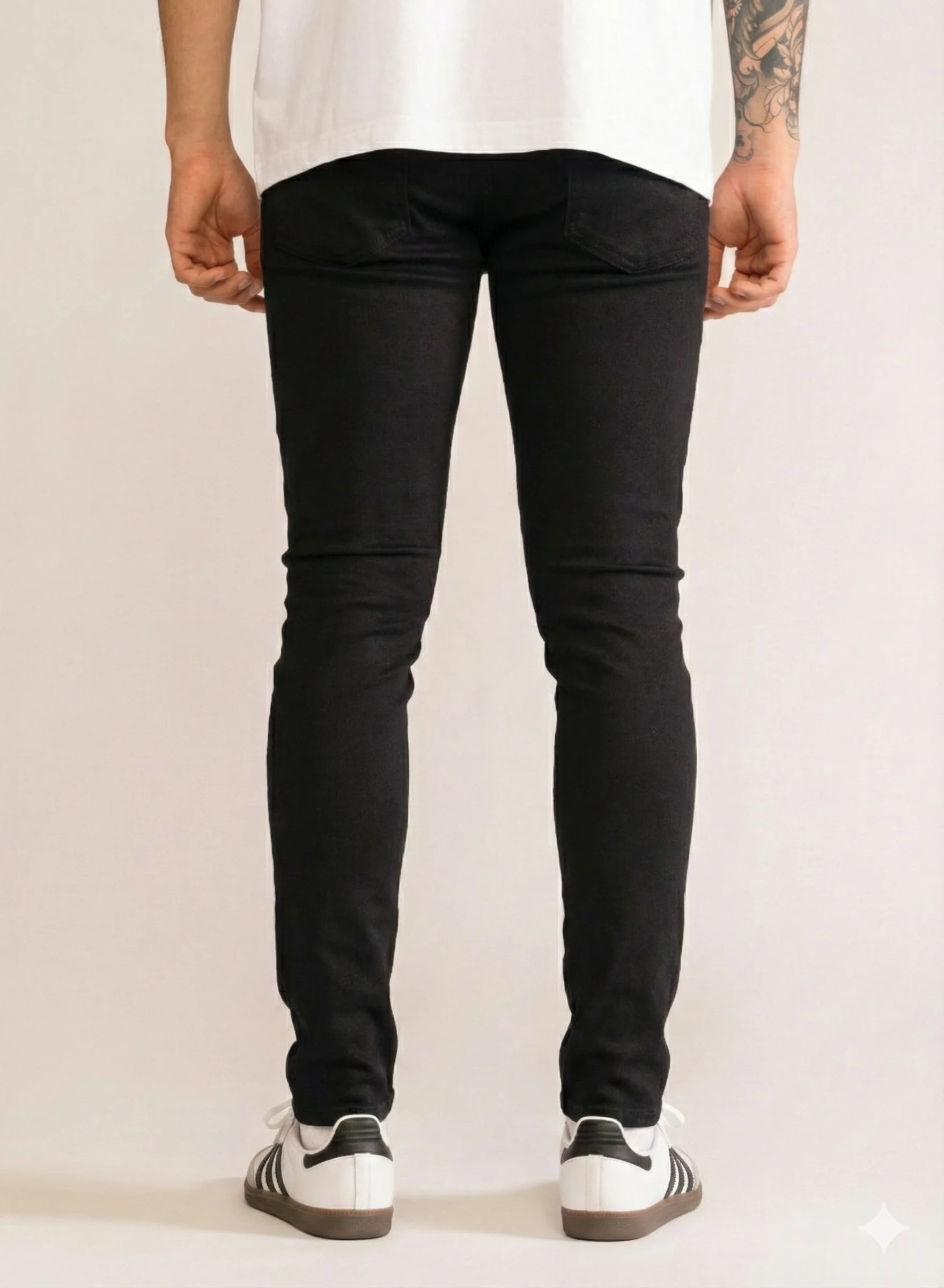 Basic Skinny Jeans, Negro - Imagen 3