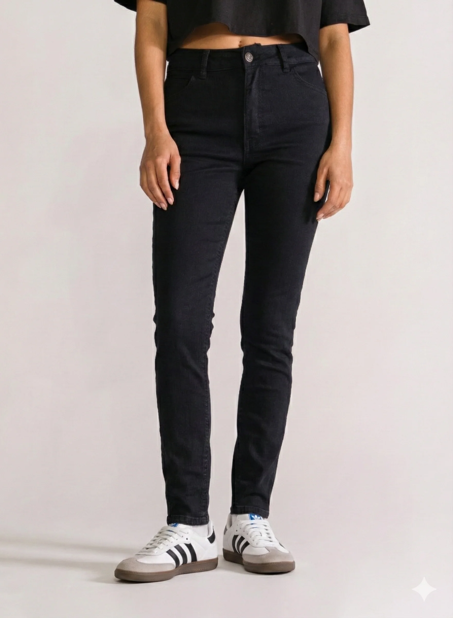 Basic Skinny Jeans, Negro