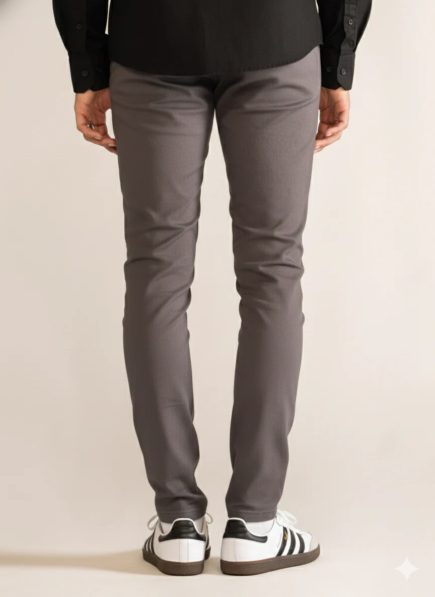 Classic Skinny Pants, Gris Obscuro - Imagen 3