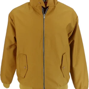Mazeys Mens Gold Harrington Jacket