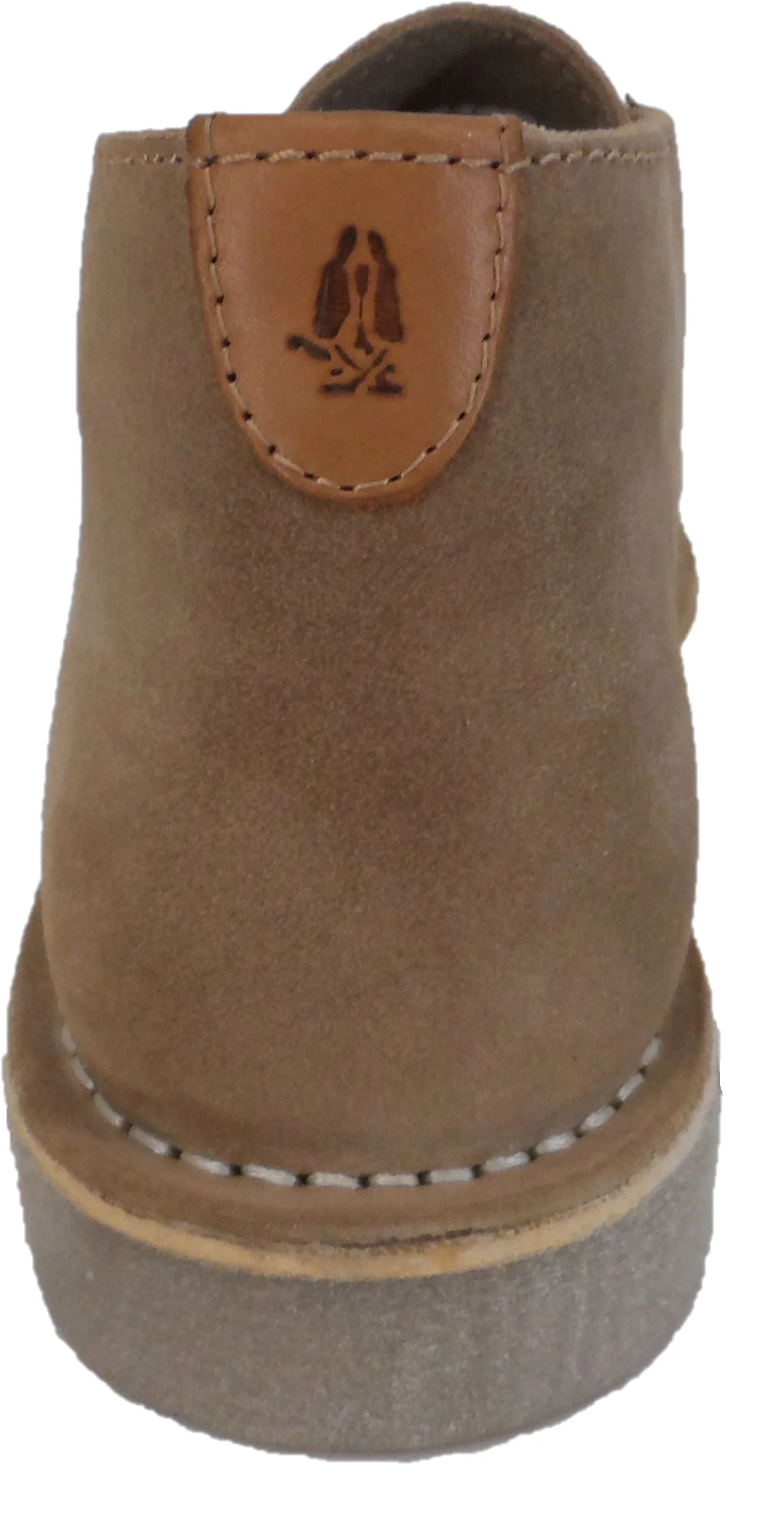 Hush Puppies Mens Sand 2 Eyelet Real Suede Desert Boots - Imagen 3