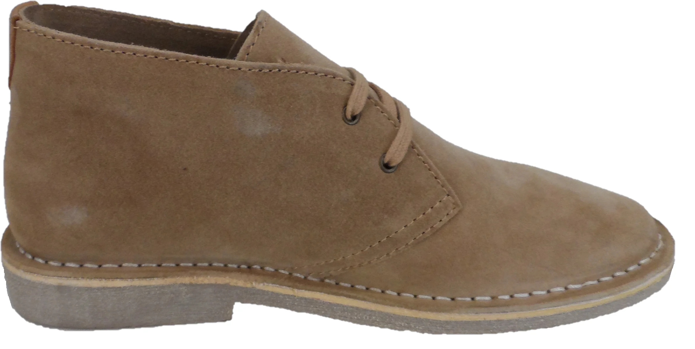 Hush Puppies Mens Sand 2 Eyelet Real Suede Desert Boots - Imagen 4