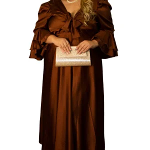 Vestido largo talla grande elegante