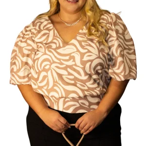 Blusa talla grande elegante