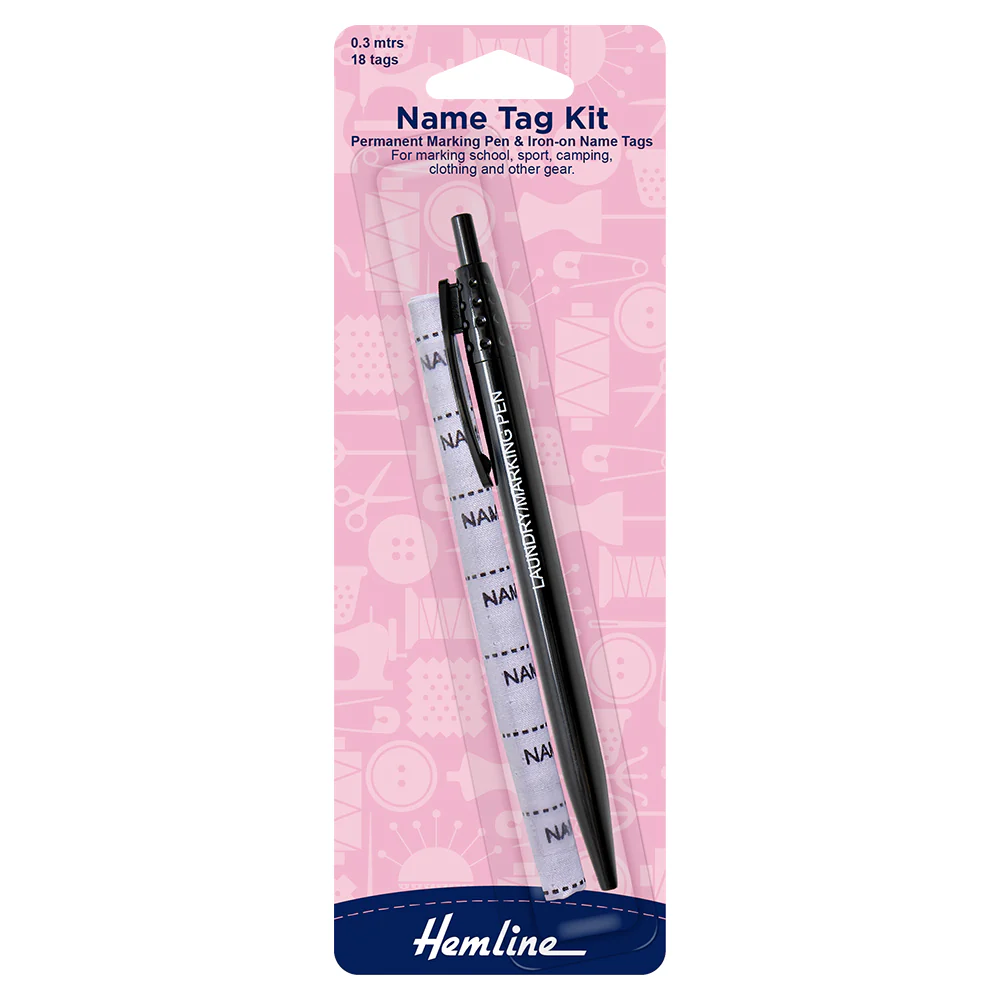 Kit Etiquetas Termoadhesivas con Plumón Permanente - Hemline