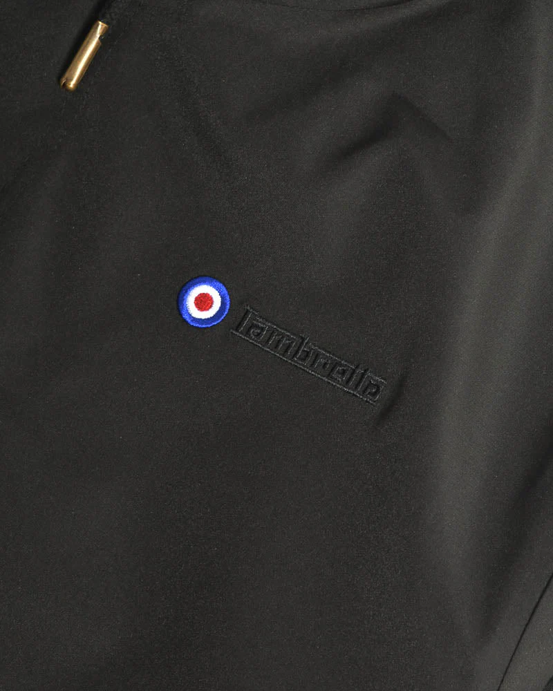 Lambretta Mens Black Retro Waterproof Fishtail Parka - Imagen 5