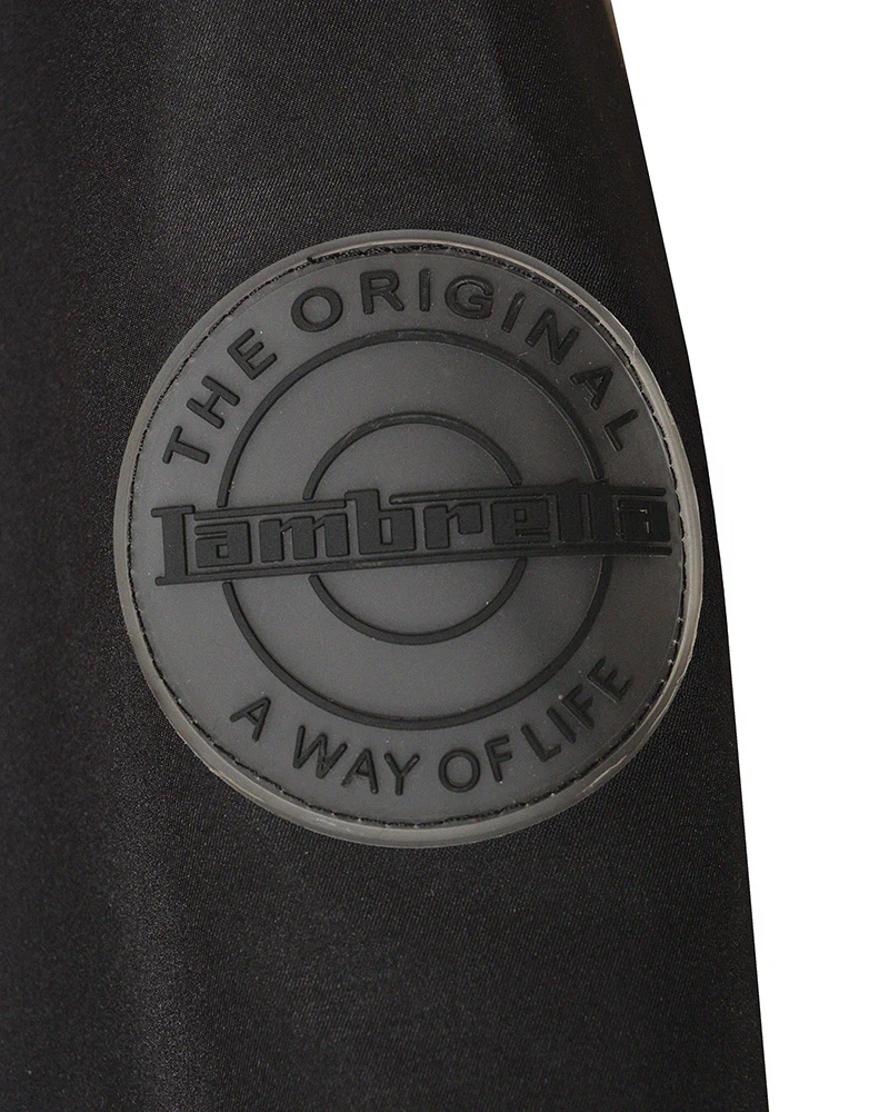 Lambretta Mens Black Retro Waterproof Fishtail Parka - Imagen 6