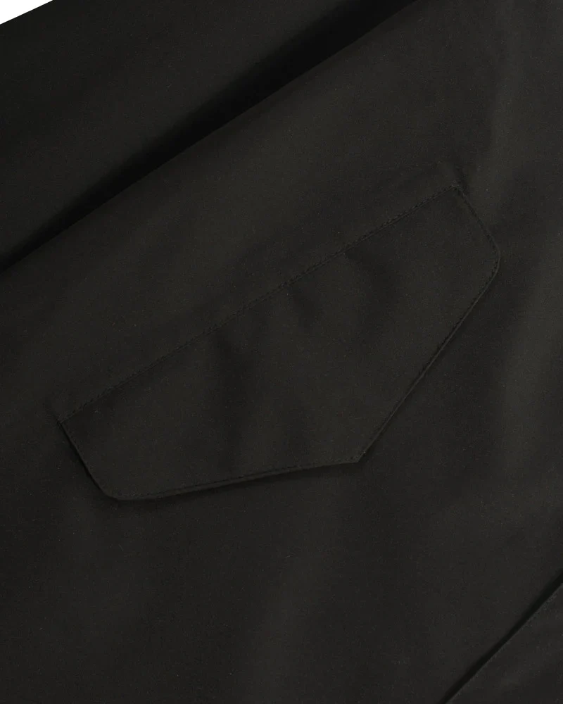 Lambretta Mens Black Retro Waterproof Fishtail Parka - Imagen 8