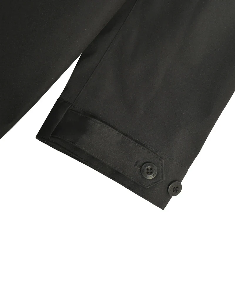 Lambretta Mens Black Retro Waterproof Fishtail Parka - Imagen 9