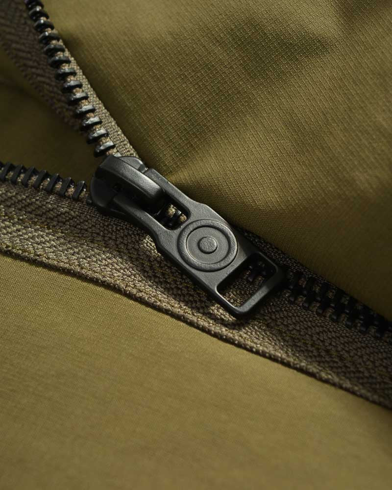 Lambretta Mens Khaki Green Ripstop Waterproof Parka - Imagen 5