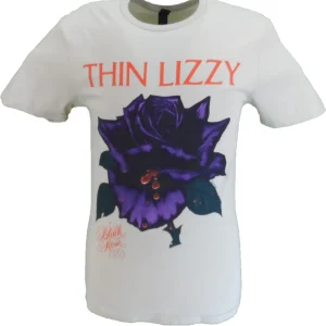 Mens Thin Lizzy Black Rose Tracklist (Back Print)T Shirt