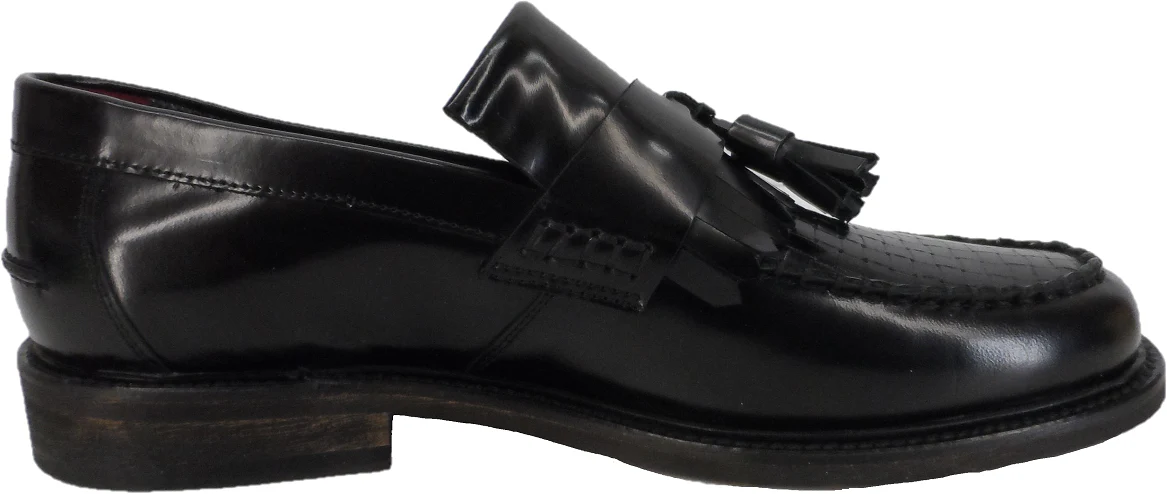 Delicious Junction Black Locky Mod SKA Loafers Shoes - Imagen 4