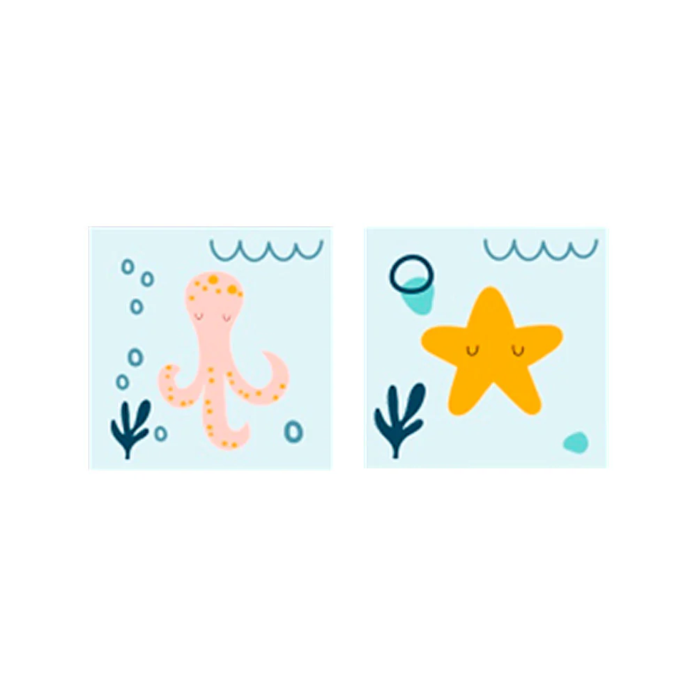 Set 2 Esterillas Baby Ocean 20x20 - Imagen 4
