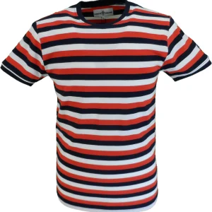 Madcap England Mens Red/White/BlueBeatwave T Shirt