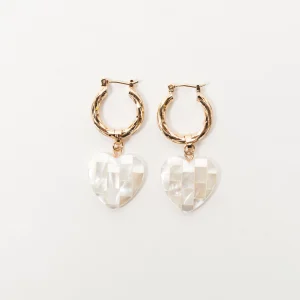 Heart Of Gold Earrings, Dorado