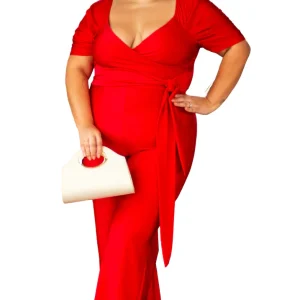 Enterizo largo mujer curvy elegante