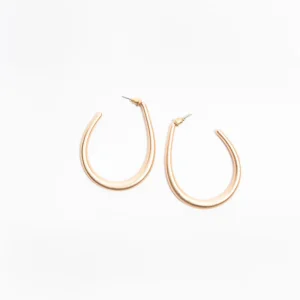 Bold Hoop Earrings, Dorado