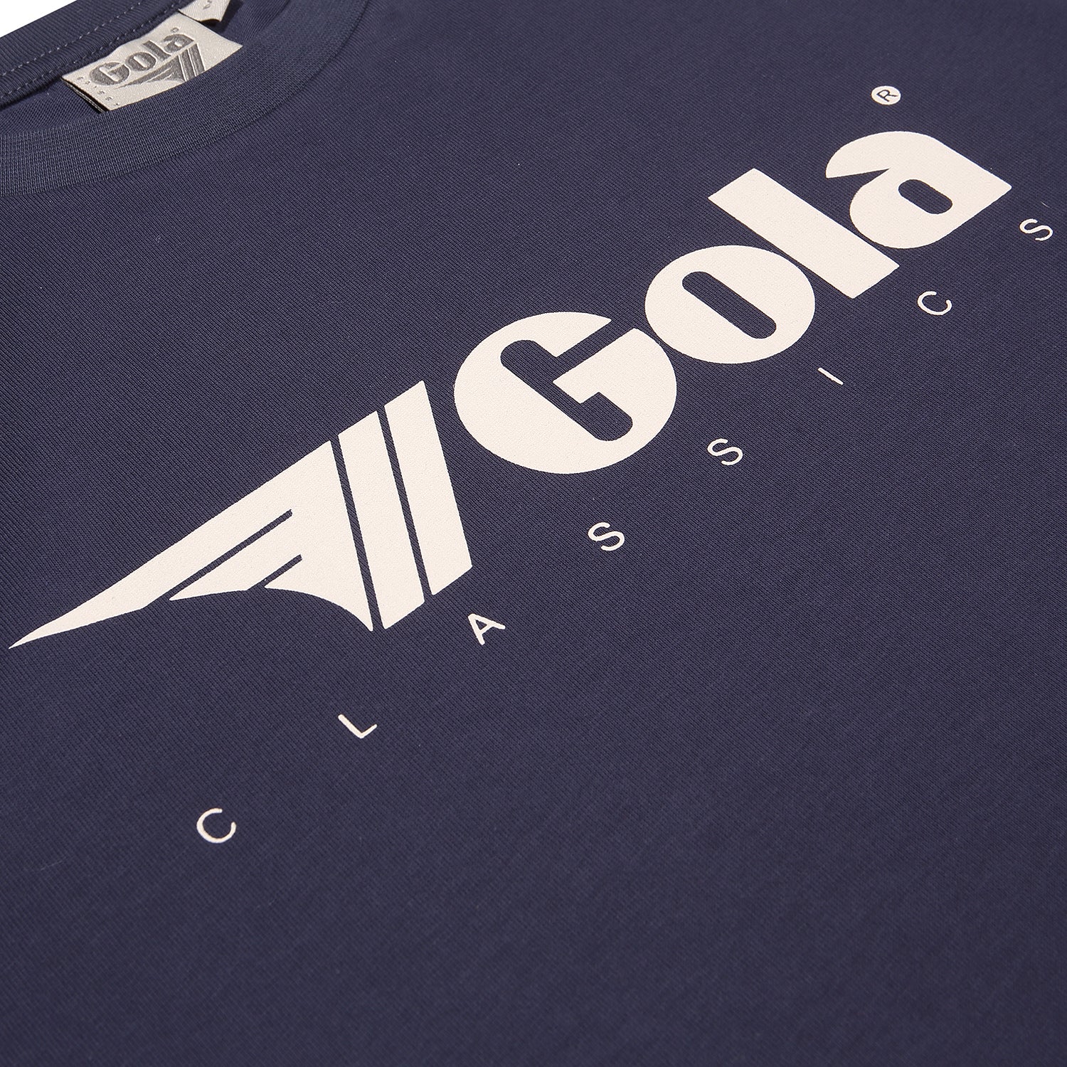 Gola Mens Navy Blue Retro Logo T Shirt - Imagen 5