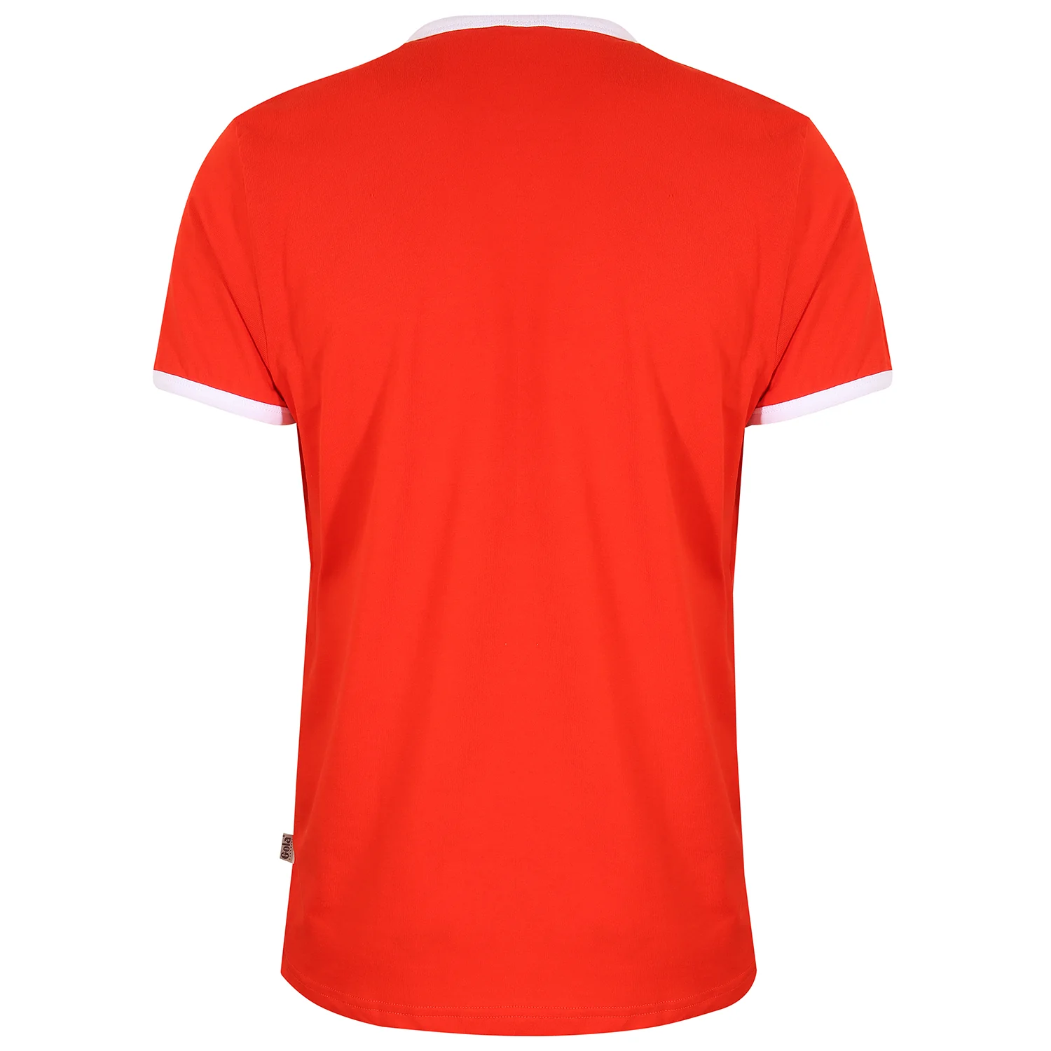 Gola Mens Red/White Retro Ringer T Shirt - Imagen 5