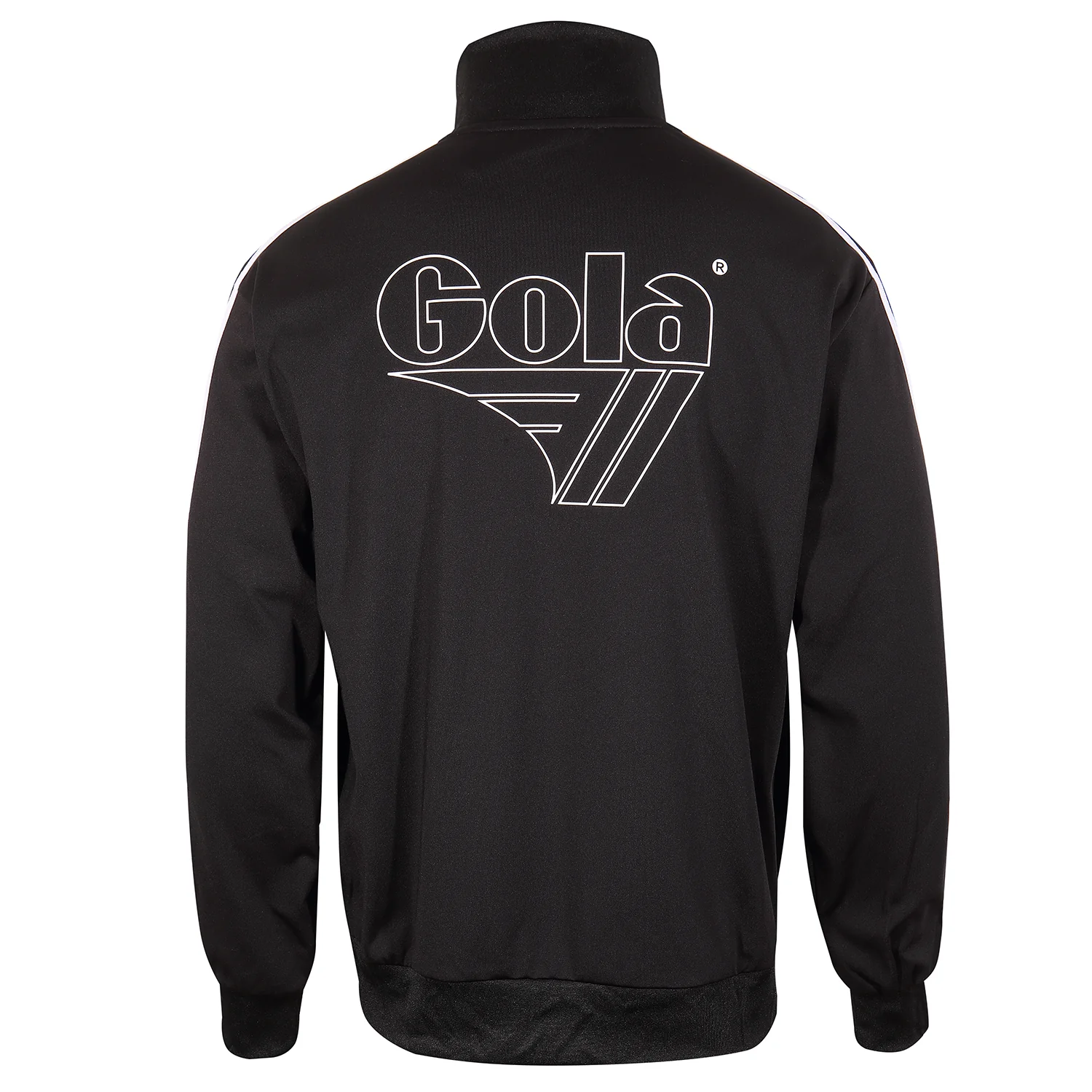 Gola Mens Black 70s Retro Stripe One Stipe Track Tops - Imagen 4