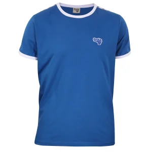 Gola Mens Blue Taped Retro Ringer T Shirt
