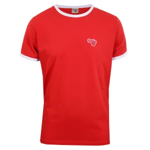 Gola Mens Red Taped Retro Ringer T Shirt